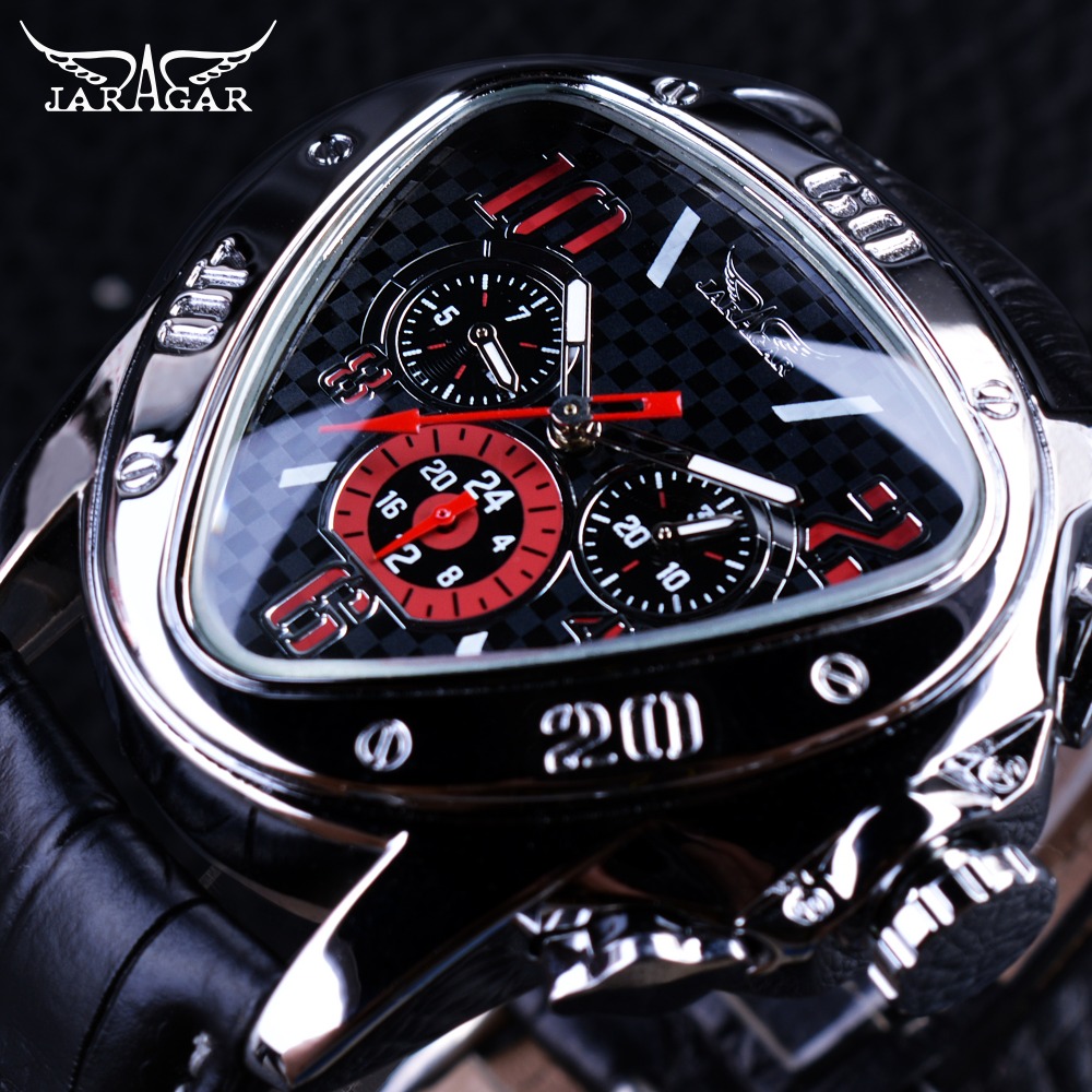 Watch Triangle Luxury - Jaragar Sport Racing Design Geometric Triangle