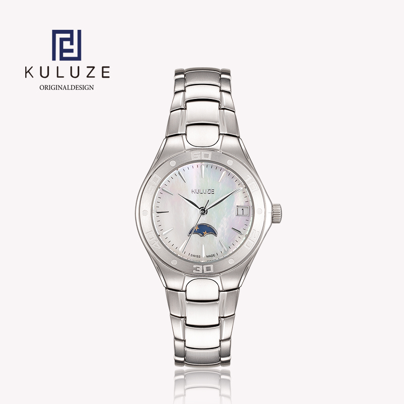 Luxury Watch Index - KULUZE Titanium Lady Watch Swiss Ronda