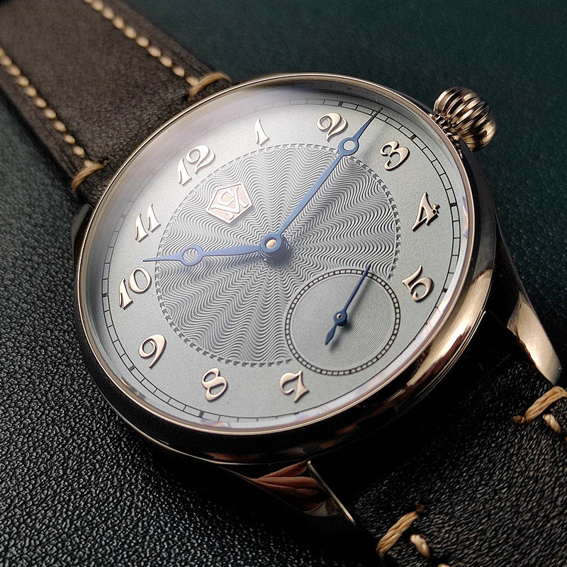 40MM manual mechanical watch w - Guilloché Dial Watch 评论和价格