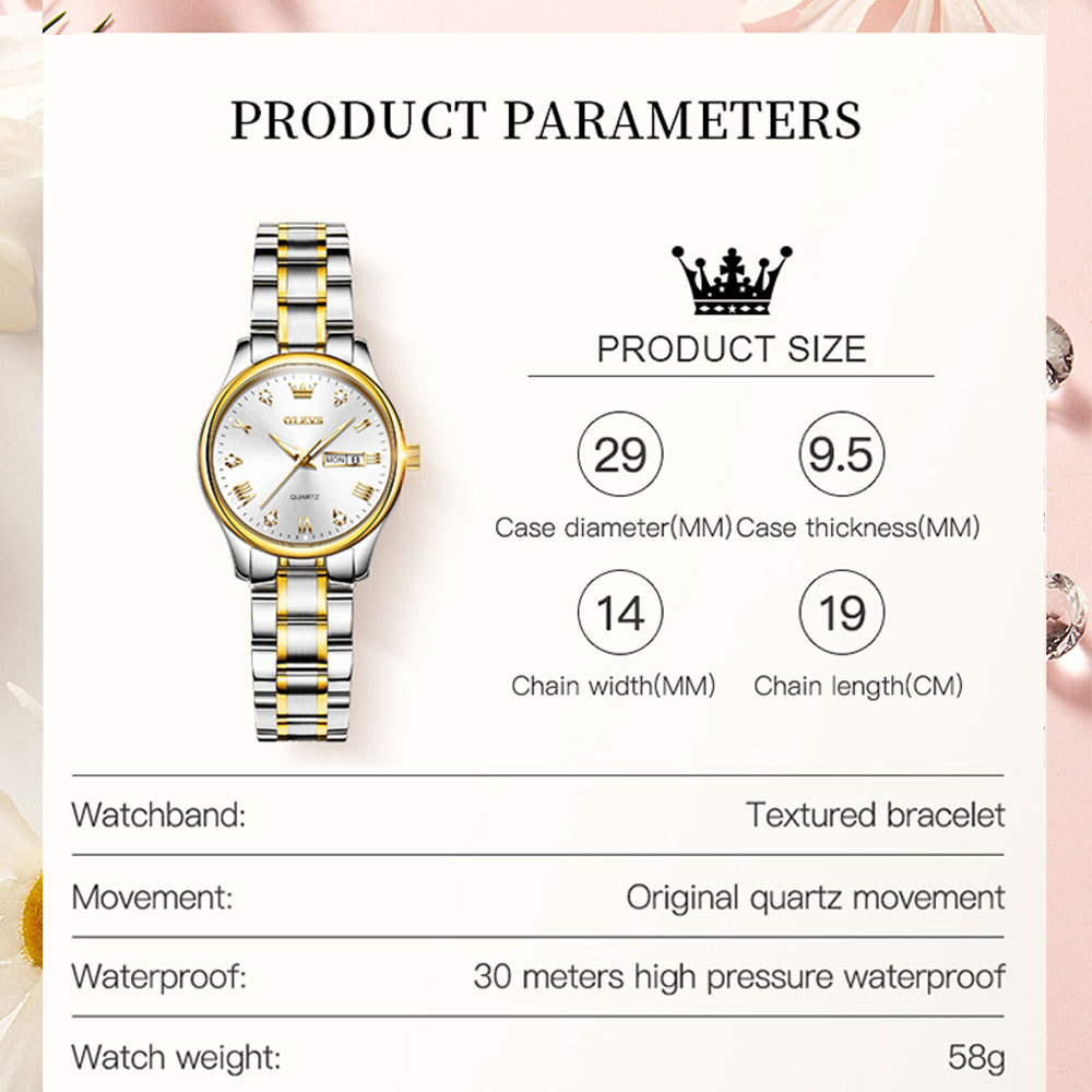 OLEVS 5563 New Fashion Women Q - Luxury Watch Index 评论和价格