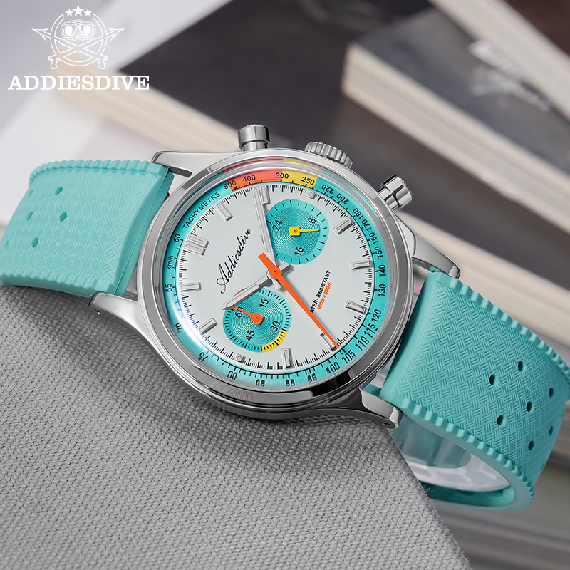 ADDIESDIVE Chronograph Quartz  - Guilloché Dial Watch 评论和价格