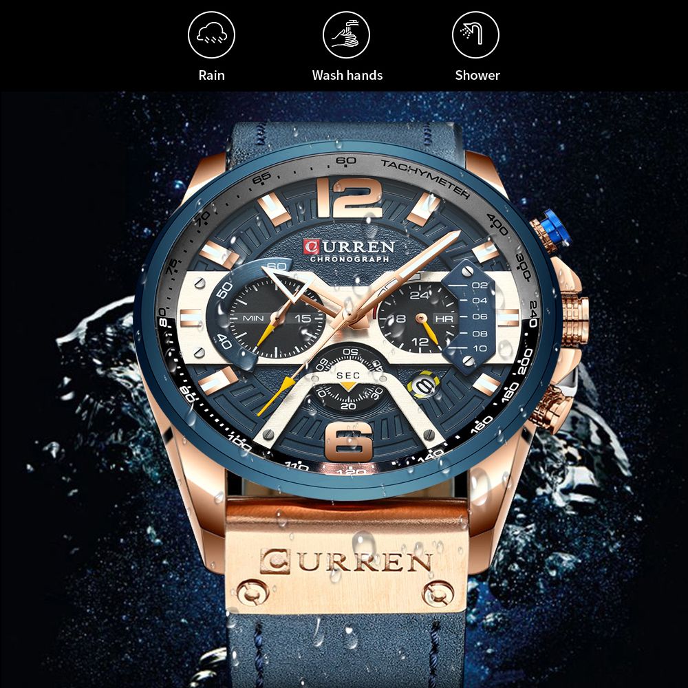 CURREN Brand New Fashion Date  - Luxury Watch Index 评论和价格