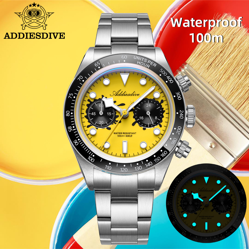 ADDIESDIVE VK64 Watches Men Ne - Zero Luxury Watch 评论和价格