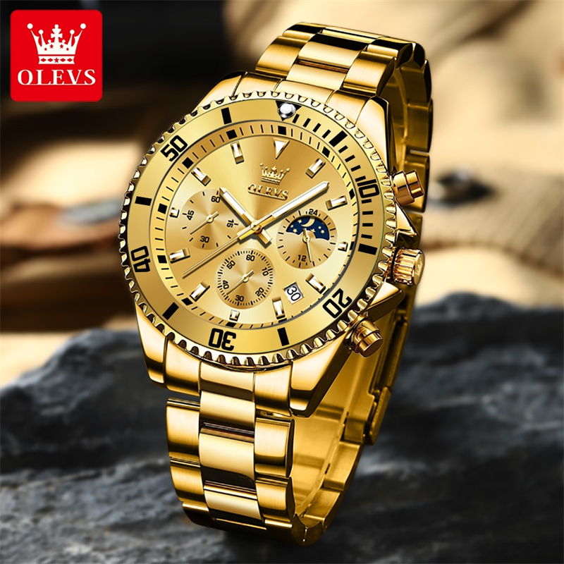 OLEVS Watch Men Top Brand Luxu - Luxury Watch Mockup 评论和价格