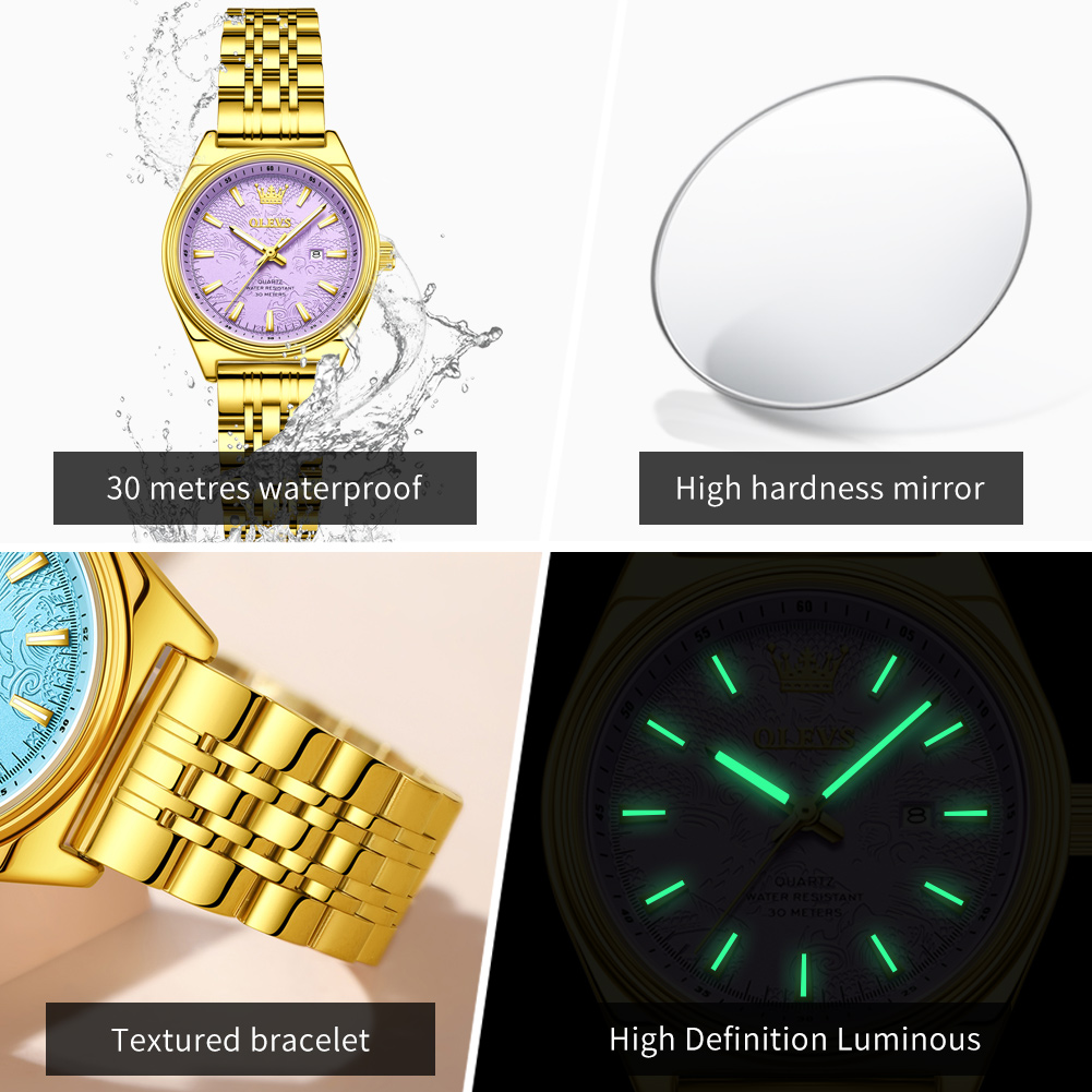 OLEVS Brand Luxury Gold Watch  - Luxury Watch Index 评论和价格