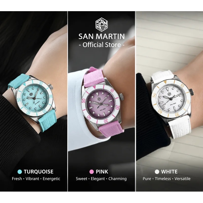 San Martin 32.5mm Women's Quar - Guilloché Dial Watch 评论和价格