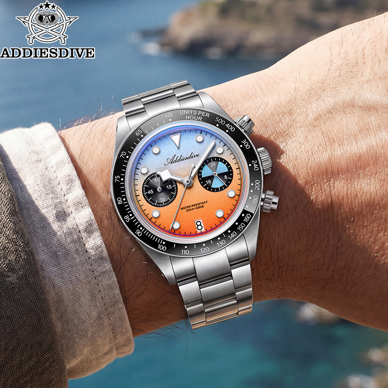 ADDIESDIVE Men's Chronograph Q - Zero Luxury Watch 评论和价格