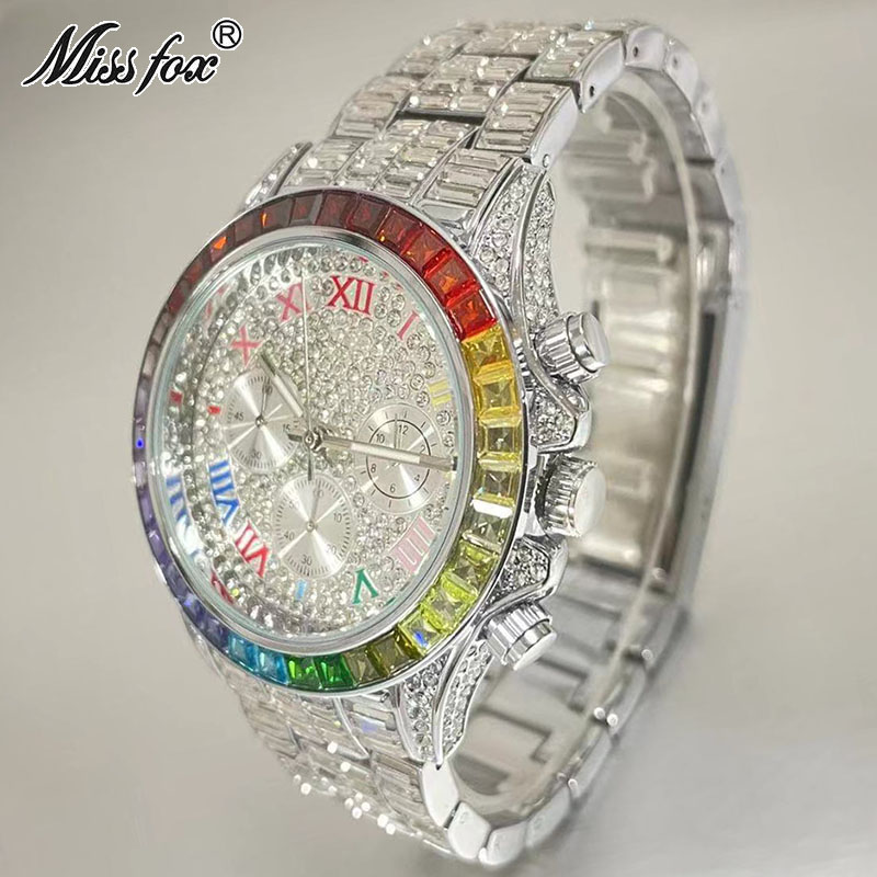 MISSFOX Luxury Iced Watch For  - Luxury Watch Mockup 评论和价格