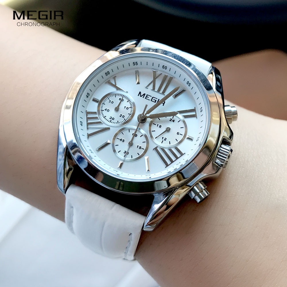 MEGIR2019 New Luxury Leather W - Luxury Watch Index 评论和价格