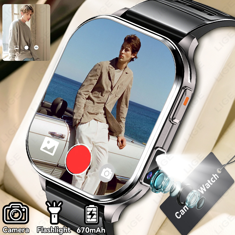 LIGE Camera Smart Watch Men Wo - Luxury Watch Photo 评论和价格