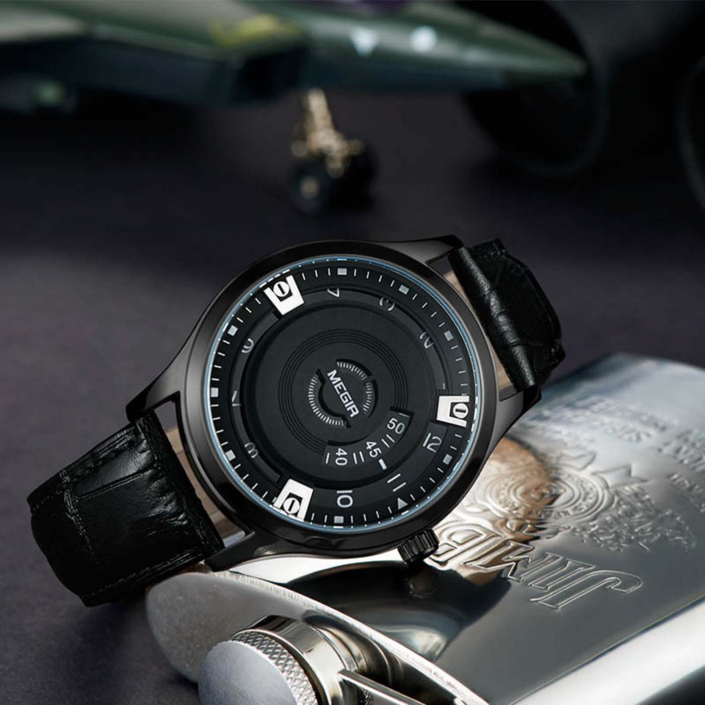 MEGIR Men Watches Luxury Leath - Luxury Watch Straps 评论和价格