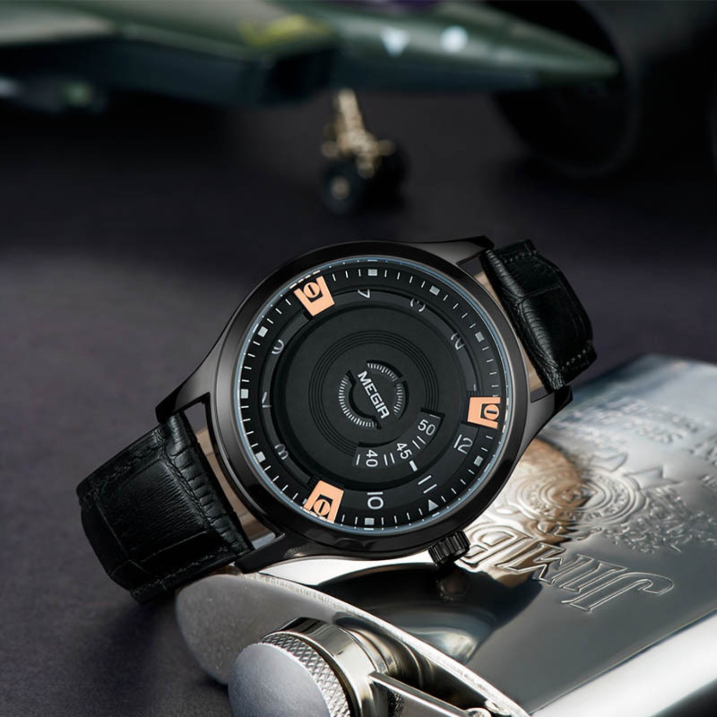MEGIR Men Watches Luxury Leath - Luxury Watch Straps 评论和价格