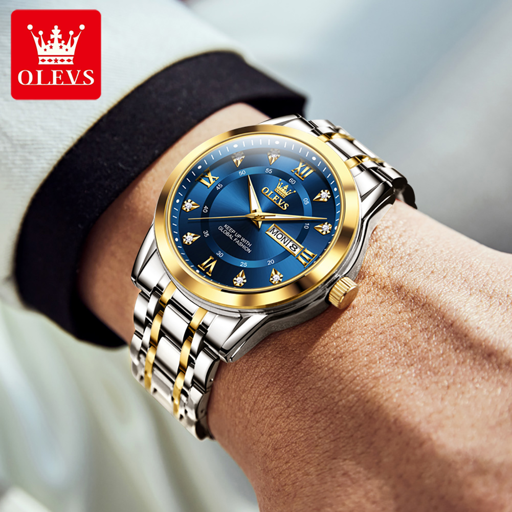 OLEVS Brand Fashion men's watc - Luxury Watch Mockup 评论和价格