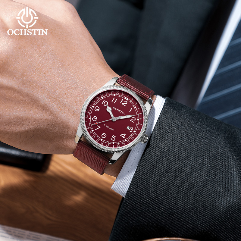 OCHSTIN Mens Business Watch Au - Guilloché Dial Watch 评论和价格