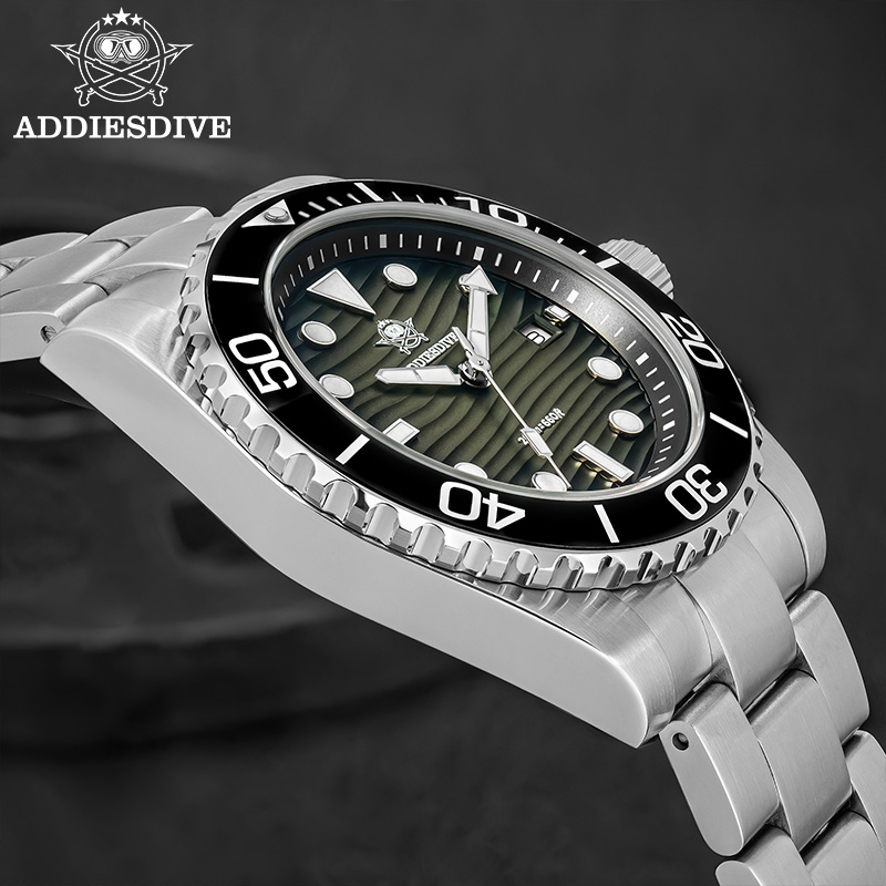 ADDIESDIVE New Men's Dive Watc - Guilloché Dial Watch 评论和价格