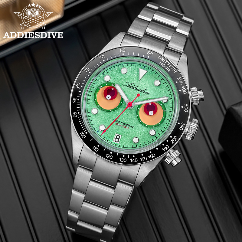 ADDIESDIVE New 40mm Chronograp - Zero Luxury Watch 评论和价格